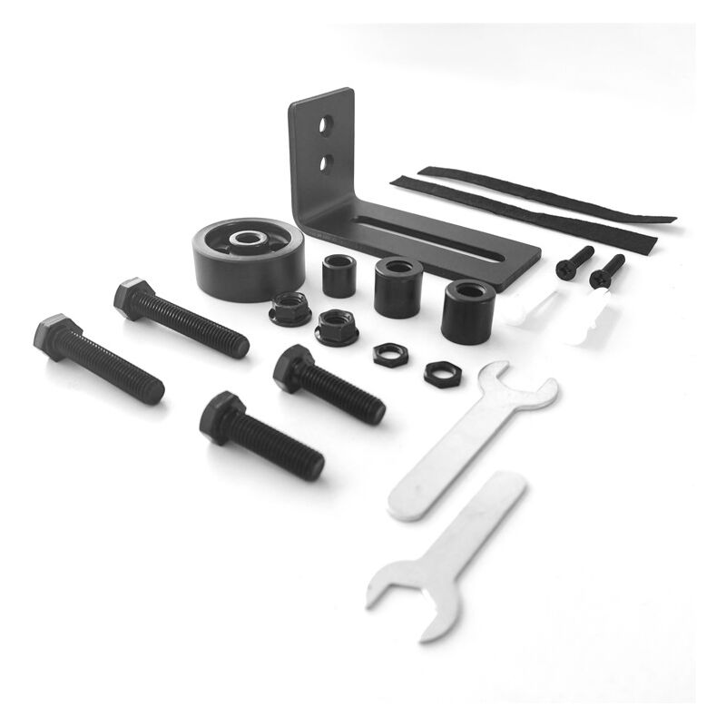 Memkey - Guide de Plancher Porte Coulissante, 8 en 1 Guide de Plancher de Porte de Grange, Rouleau Réglable Guide au Sol pour Portes Coulissantes