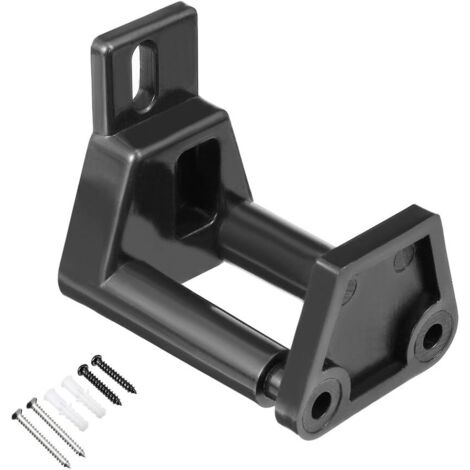 Guide de porte coulissante, modèle mural réglable en plastique, dispositif anti-balancement pour porte de grange, positionneur de porte coulissante, noir