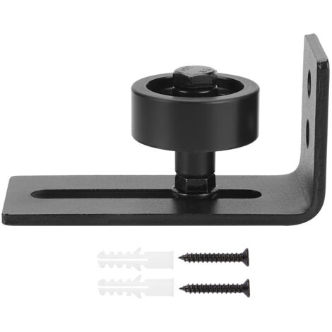 Guide de Rail de Sol en Acier Carbone Noir pour Portes Coulissantes