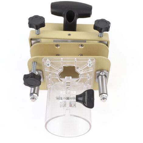 Guide de rainurage pour défonceuse à bois, en alliage d'aluminium, haute efficacité, fixation invisible 2 en 1, support de rainurage pour le détourage