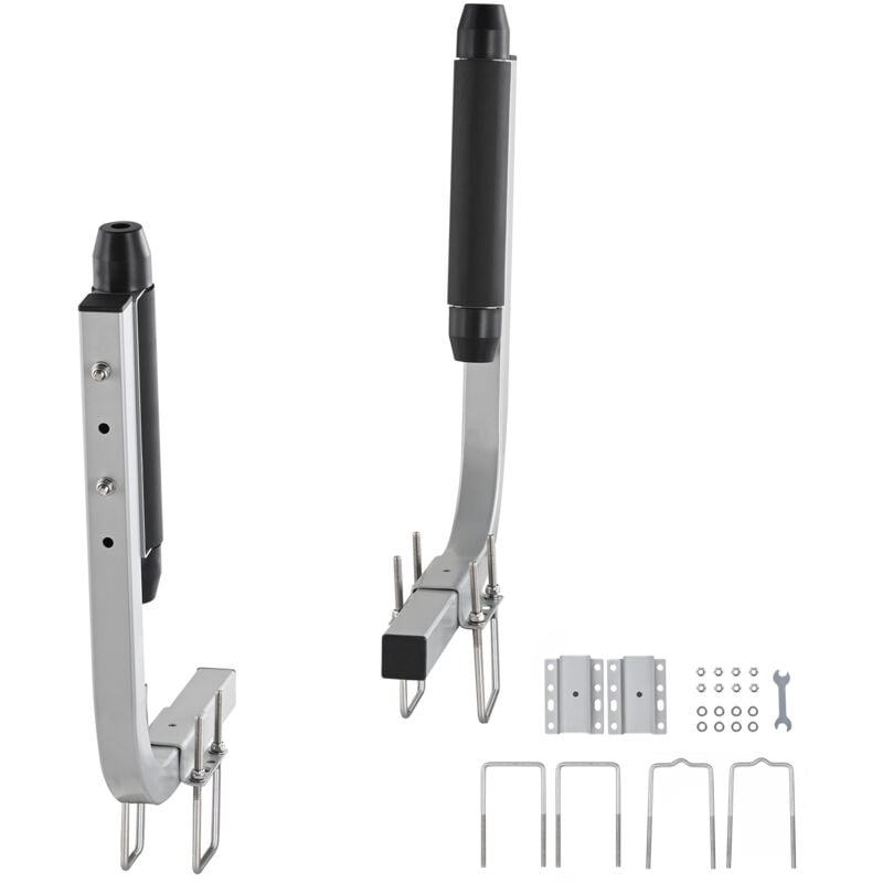 Guide de remorque de bateau Mophorn, 20,5" réglable, 2 pièces, acier galvanisé antirouille, rouleau robuste, pour remorque de ski/pêche/voilier, N/A,