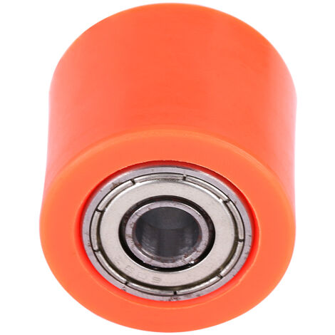 Guide de roue de poulie de tendeur de rouleau de chane universel de 8mm pour moto Dirt Bike Enduro Orange