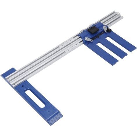 Guide de scie circulaire en alliage d'aluminium pour le travail du bois, guide de coupe de 0 à 65 cm