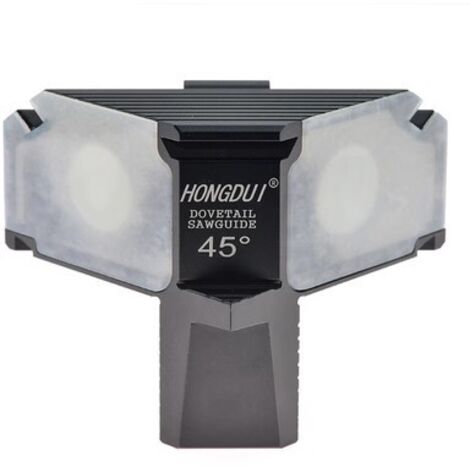 Guide de Scie Magnétique à Queue D'aronde Marqueur de Gabarit Jauge de Marquage Joints de Bois Coupés - Aluminium (45 Degrés),Autres outils de mesure