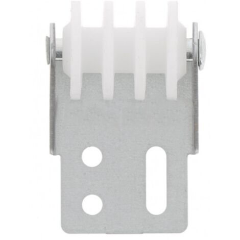 Guide de tablier acier de volet roulant avec roue en PVC à visser épaisseur 24mm entraxe 14mm Store Fenêtre Enroulement Déroulement Coffre Menuiserie