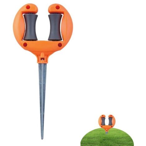 Guide de tuyau d'arrosage, piquet en métal  Piquet décoratif multifonction pour jardin et aménagement paysager