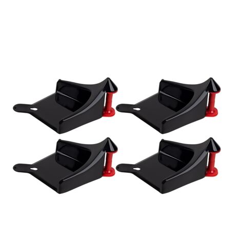 Guide de Tuyau Voiture 4 PièCes, Rouleau Pneu pour le Lavage Voiture, Pneu, Outil en Plastique Pneus Voiture-Noir