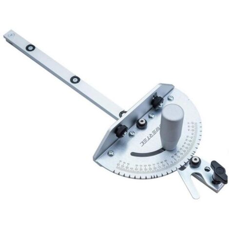 Guide d'onglet de précision en aluminium pour le travail du bois, poignée de poussée, règle coulissante, guide pour scie circulaire, extrémité du guide d'onglet 60 degrés maximum