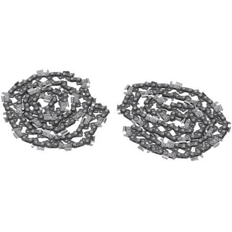 Guide et chaîne pour tronçonneuse ,2pcs Chaîne de Tronçonneuse, 18 Pouces 325 68 72dl Kit D'ensemble en Acier en Alliage de Lame de avec Dents de Scie Incisives pour le Travail du Bois, L'exploitation