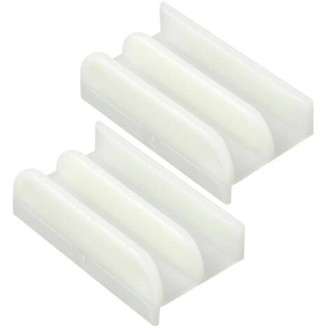 Guide inférieur pour porte de douche coulissante M6219, blanc