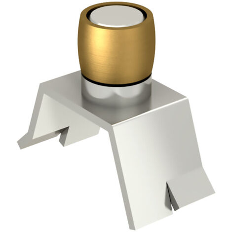 Guide olive en laiton Ø24 mm à sceller pour porte jusqu'à 400 kg