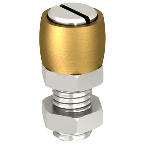 Guide olive en laiton Ø24 mm pour porte jusqu'à 400 kg