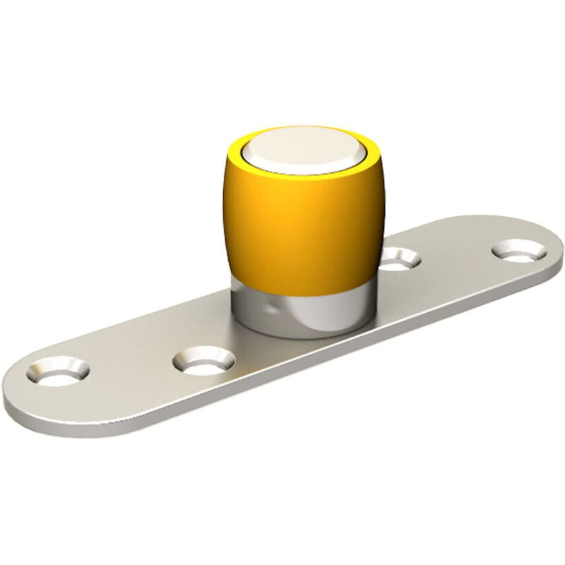 Slid'up By Mantion - Guide olive en laiton ø 24 mm sur platine en inox 304L pour porte jusqu'à 200 kg