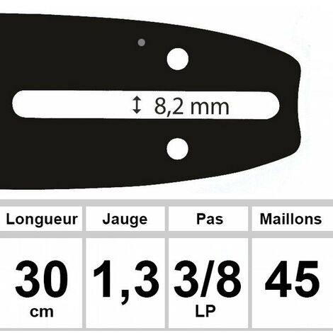 Guide OZAKI 30 cm 3/8LP 1,3 mm