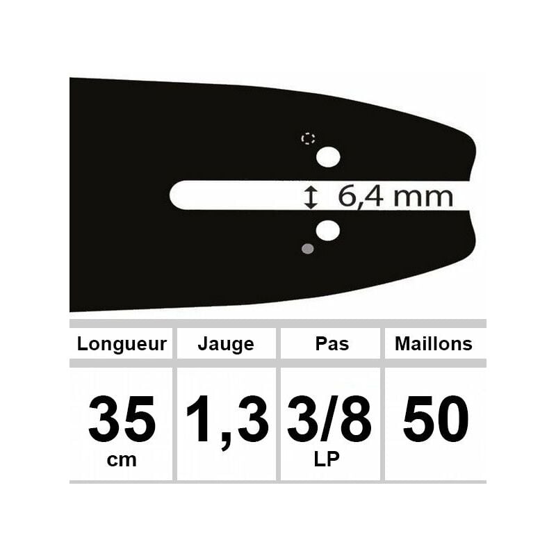 Guide OZAKI 35 cm 3/8LP 1,3mm