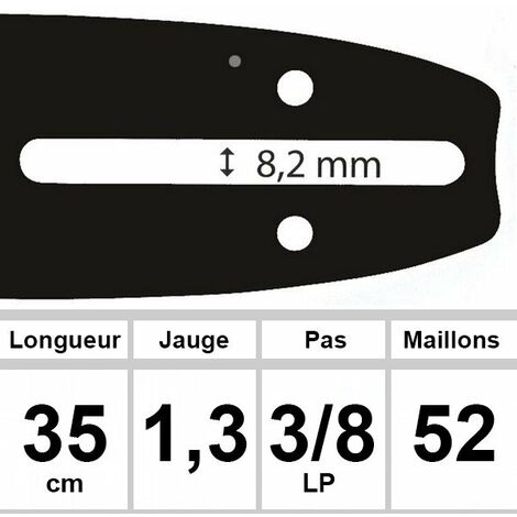 Guide OZAKI 35 cm 3/8LP 1,3mm