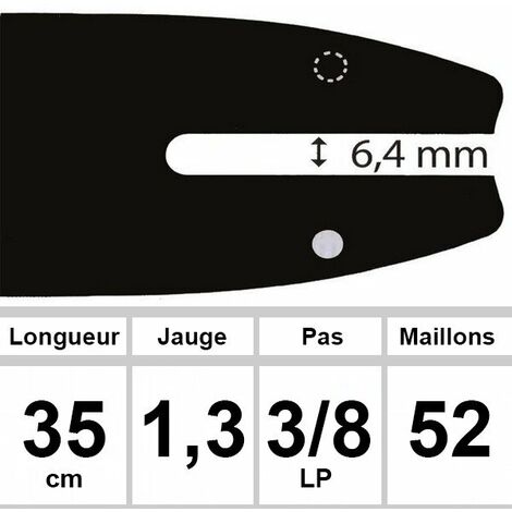Guide OZAKI 35 cm 3/8LP 1,3mm