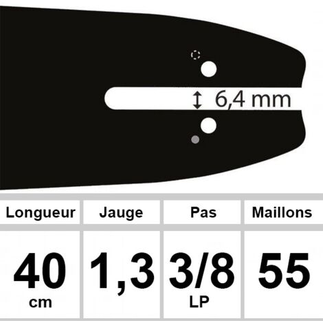 Guide OZAKI 40 cm 3/8LP 1,3mm
