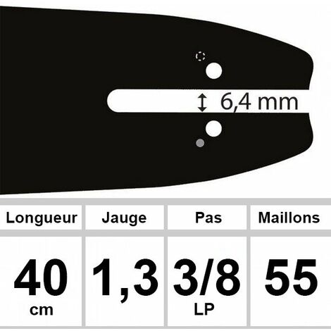 Guide OZAKI 40 cm 3/8LP 1,3mm