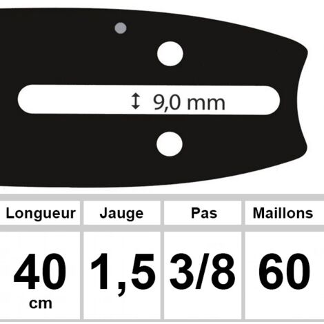 Guide Ozaki Pro Steel ( Dolmar - Husqvarna - Jonsered - Makita - Partner - Poulan - Shindaiwa / Sdk / Iseki - Solo ) Coupe 16 -