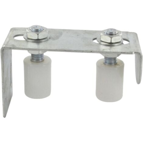 Guide portail coulissant - Acier zingué blanc - Réglable - SECURY-T