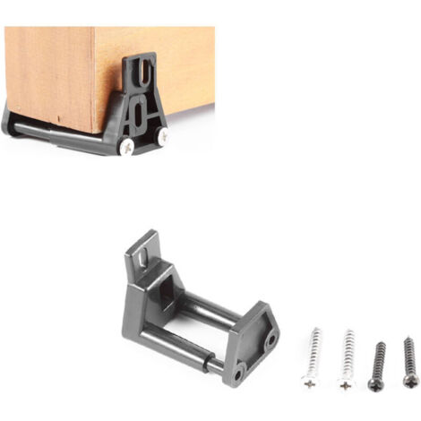 Guide Porte Coulissante, Guide de Plancher en Plastique de qualité supérieure Fixation Murale pour quincaillerie de Porte de Grange coulissante avec Armoire à vis A