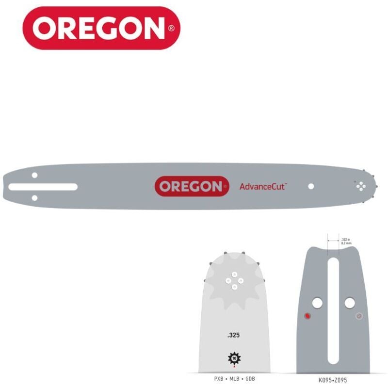 Guide Chaîne Tronçonneuse 138PXBK095 Guide: 33 cm Pas: .325'Jauge: 1.5 Maillons: 56 AdvanceCut™