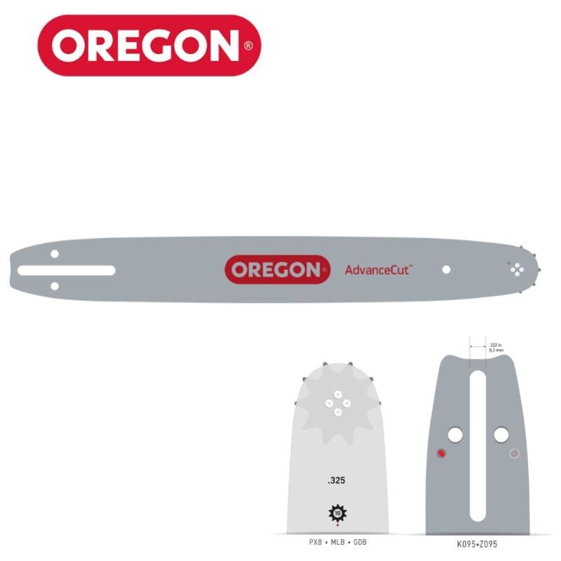 Guide chaîne tronçonneuse Oregon 325 058 AdvanceCut PXBK095 40cm