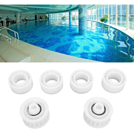 [Guide Roues avec Poulies] Compatible Maytronics Dolphin - 4 Roues + 2 Poulies ABS de Remplacement Robotic Pool Cleaner