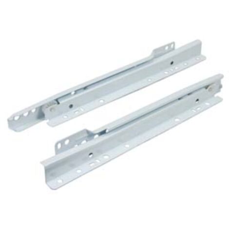 Guide scorrevoli per cassetti con rulli teflon bianche - cm.35 (art.4001 36 2) 1 paio Omge