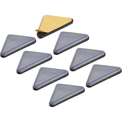 Guide scorrevoli per mobili in PTFE (45x35x35mm) 8 pezzi, cuscinetti protettivi autoadesivi triangolari per pavimenti - per tappeti e mobili