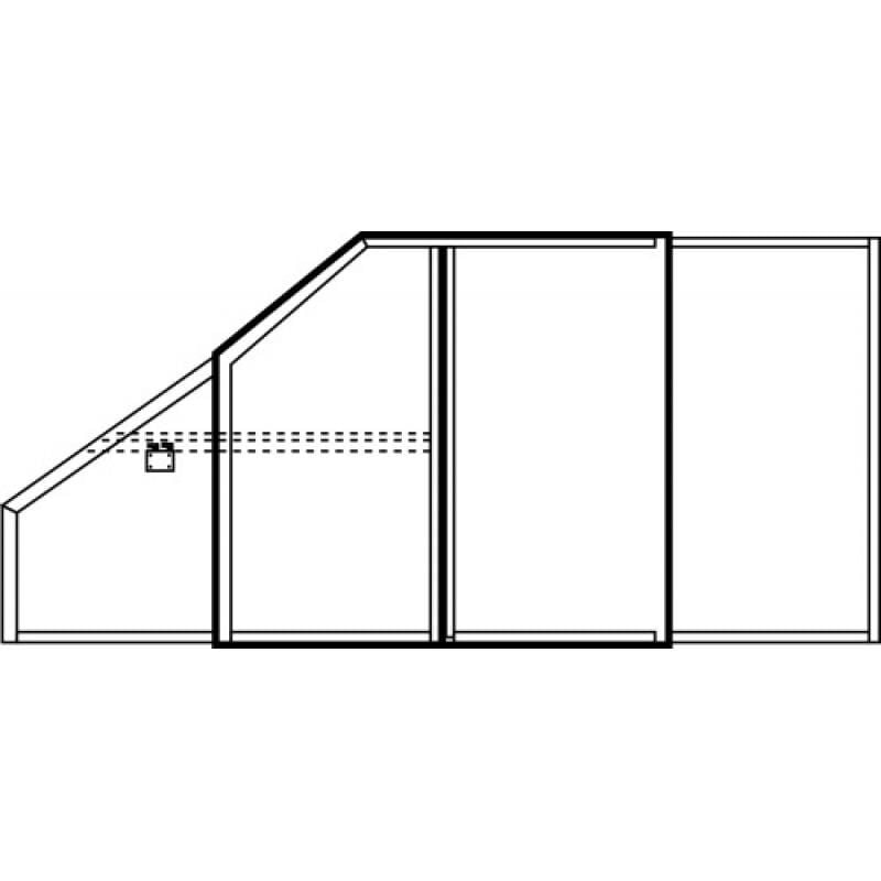 Guide sous-pente - pour installation sous-pente - finition acier zingué - à combiner avec profil U25 Seed