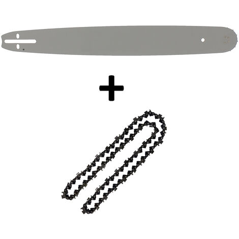 Guide tronçonneuse 20 pouces (50 cm) – Chaîne 76 maillons pour coupe précise – Compatible avec GT Garden et autres marques
