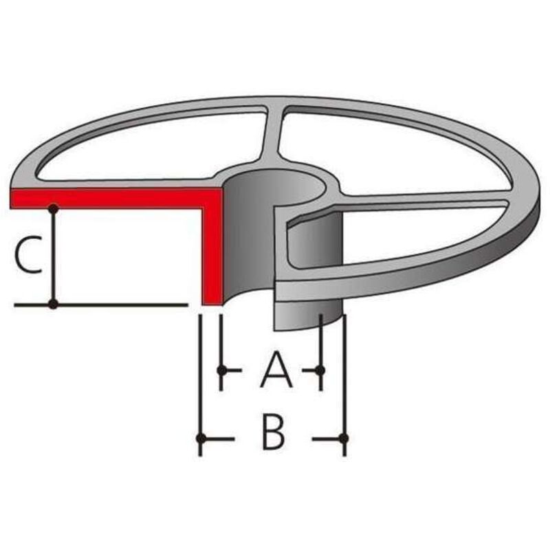 Guide à copier pour défonceuses et affleureuses Intérieur 22 Extérieur 24 Makita 165364 0