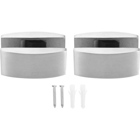 Guides de bas de porte en acier inoxydable, 2 pièces, bouchons pivotants coulissants de douche Stables pour portes de cuisine de chambre à coucher