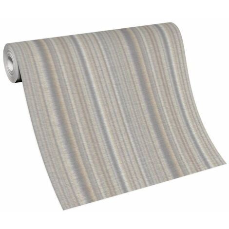 Guido Maria Kretschmer Vliestapete Fashion for Walls taupe gestreifte Tapete