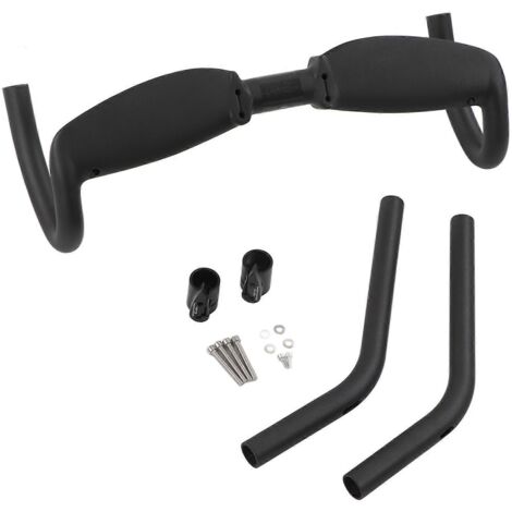 Guidon de vélo de route 2024 en fibre de carbone de 31,8 mm avec repose-pieds aérodynamiques TT de 420 mm pour vélos de course