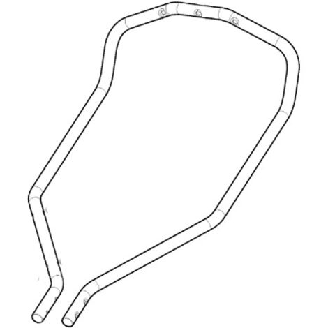 Guidon supérieur avec grip tondeuse à batterie Stiga
