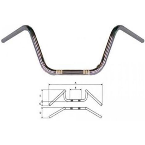 Guidon universel Tommaselli pour Deux Roues Tommaselli