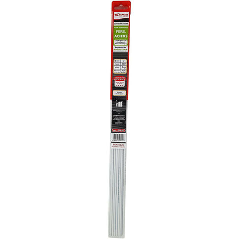 Guilbert Express - Baguettes de brasure Express Laiton enrobé 1 Kg ∅ 3 mm 500 mm