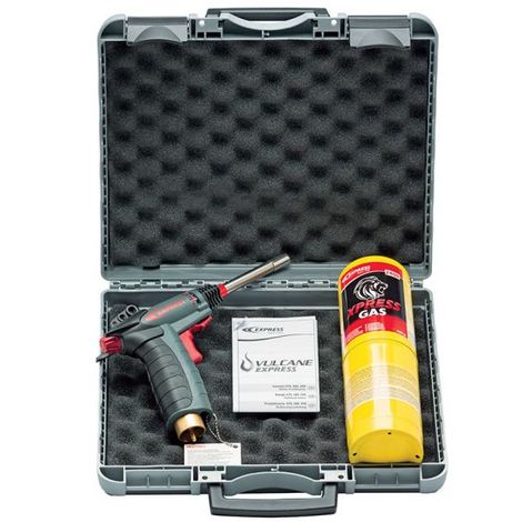 Guilbert Express – Chalumeau soudeur à flamme bi-gaz – Autogène & oxyacétylénique – Température de chauffe 2400°C – Flamme Turbo enveloppante