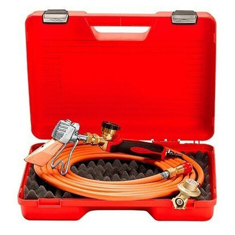 Guilbert Express - Valisette de couvreur avec détendeur + tuyau + manche à raccord 3/8G tournant coudée rapide + lance et panne 779 - TNT