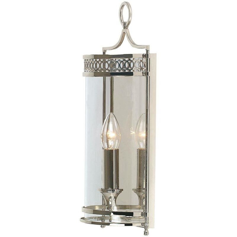 Elstead Lighting - Elstead Guildhall - 1 Light Indoor Candle Wall Light Polished Nickel, E14