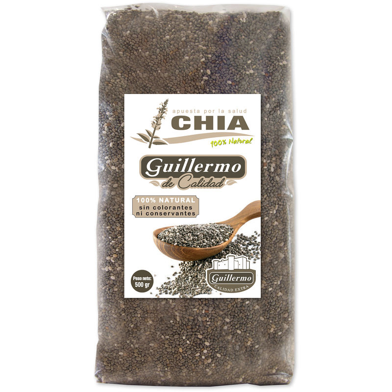 

Semillas de Chia 100% Natural 500gr sin conservantes ni colorantes - Guillermo