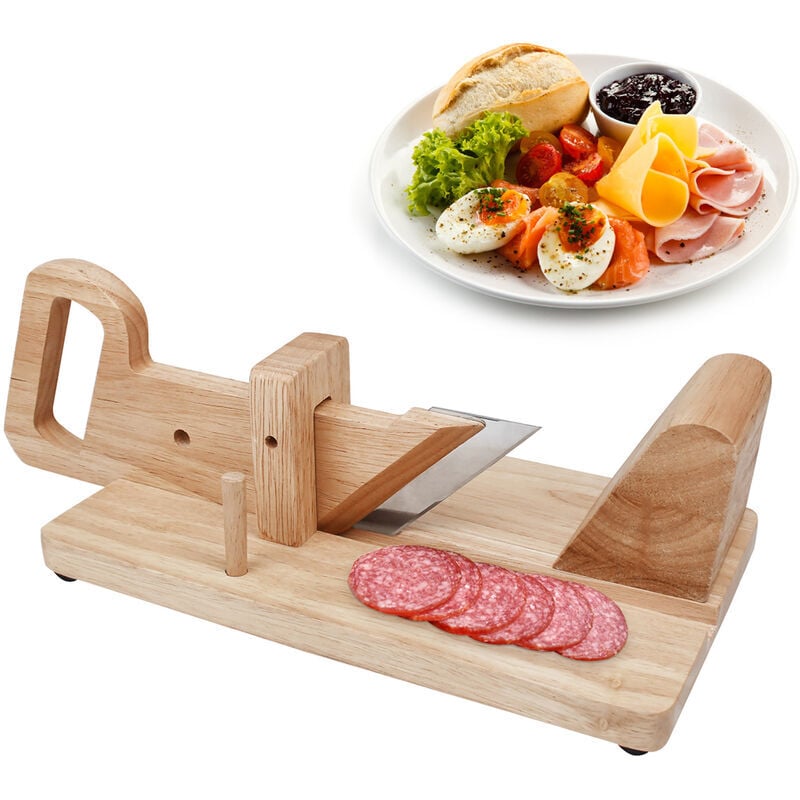 Guillotine à Saucisson, Couteau à émincer, Matériau principal: Bois d'Hévéa, Ensoleillé