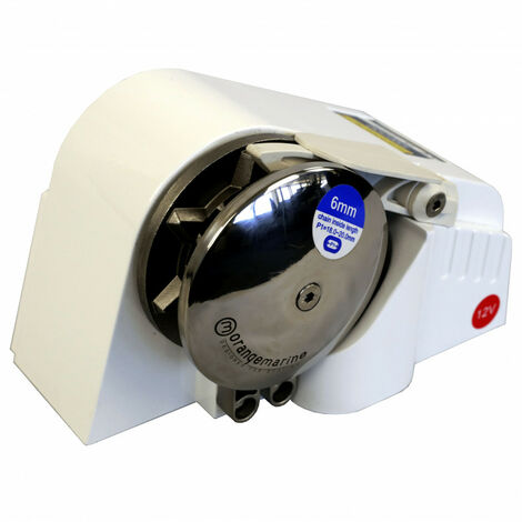 Guindeau électrique 300w 12V - inox - 6mm DIN/ISO horizontal sans poupé - ORANGEMARINE -