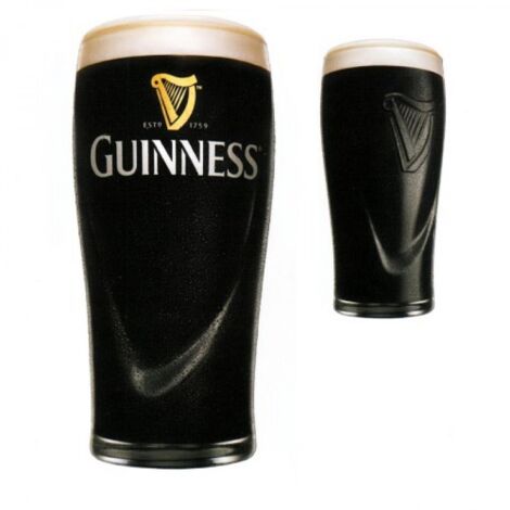 Guinness - Lot de 6 verres demi-pinte 25 cl