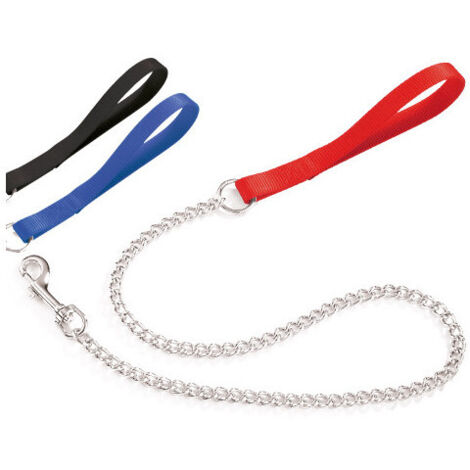 GUINZAGLI CAMON C/CATENA CANI ROSSO MM25