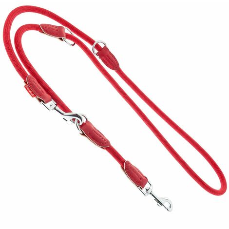Guinzaglio addestramento in corda ultra resistente in nylon modello Tondo per cani - nero