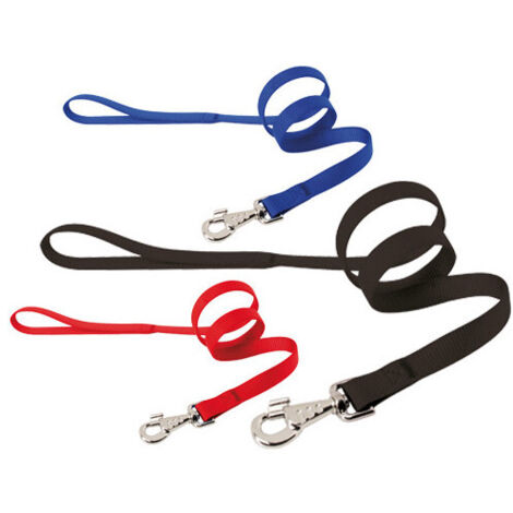 Guinzaglio Camon rosso mm 25x1000 – Nylon resistente – Maniglia ergonomica per cani grandi